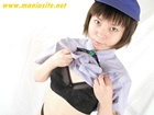 Fast food shop clerk on clothes while wearing uniform! #1