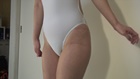 White swimsuit and married woman erotic body!